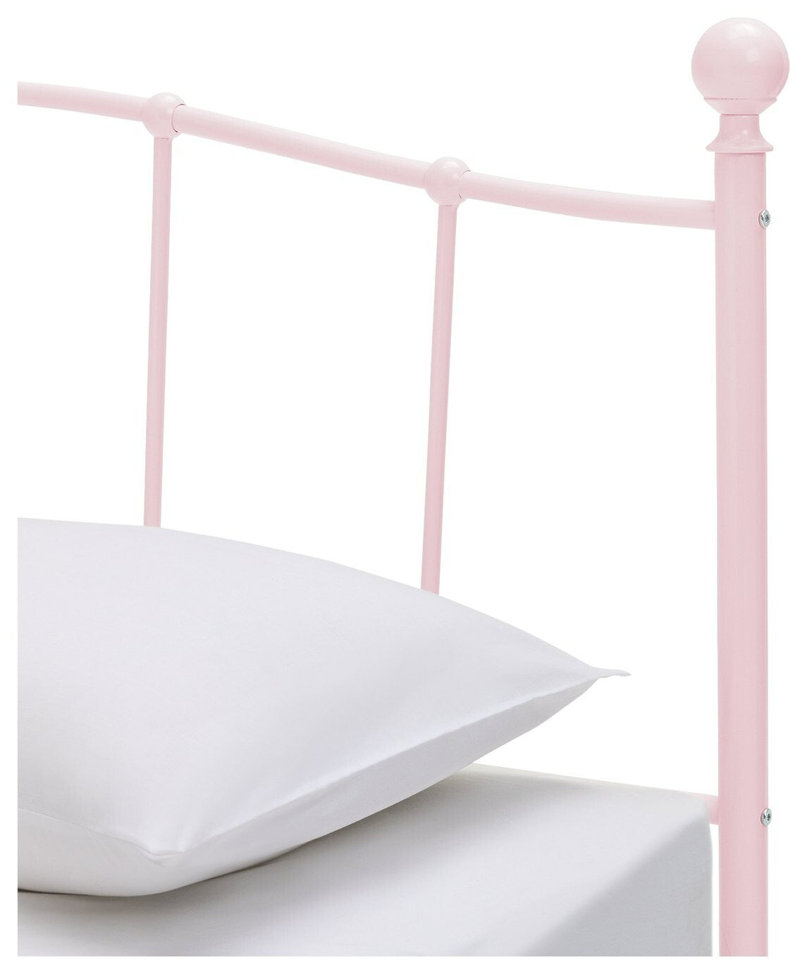 Home Fleur Double Metal Bed Frame - Pink