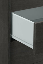Malibu Modern 7 Drawer Chest Of Drawers Storage Cabinet - Black Oak Effect