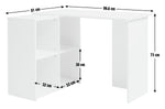 Malibu Corner Office Desk - White
