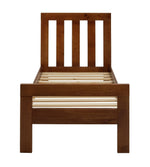 Home Chile Single Wooden Bed Frame - Dark Wood | Practical Night Comfort