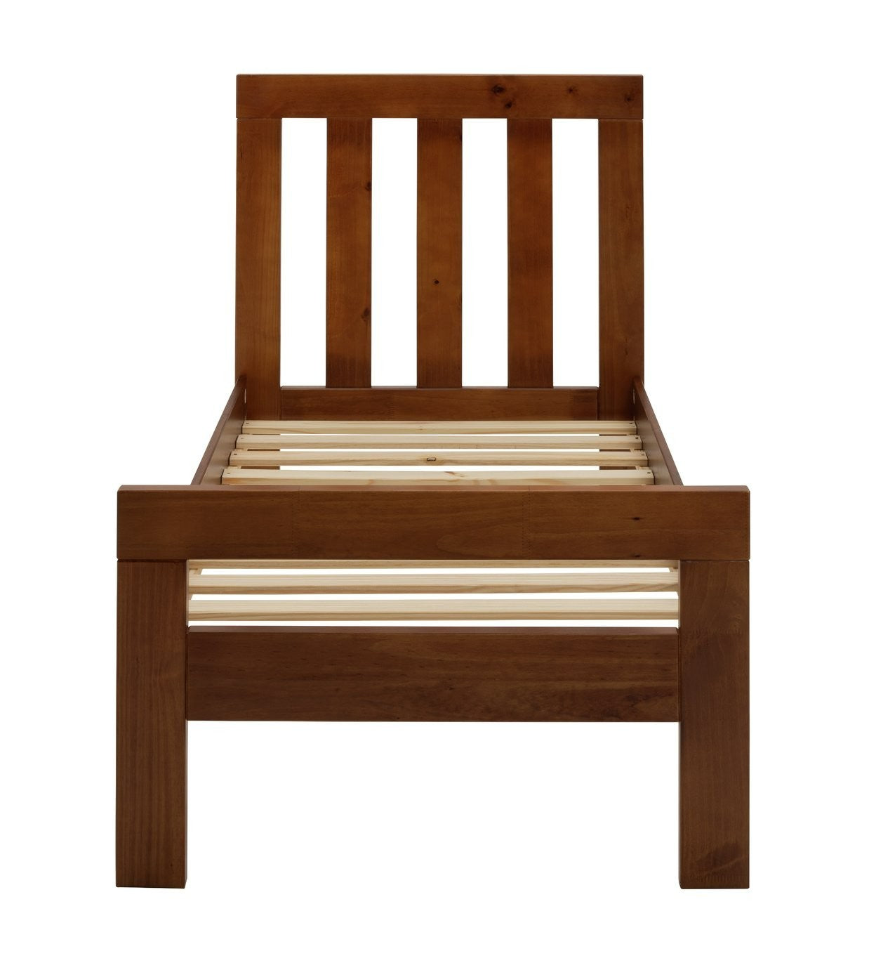 Home Chile Single Wooden Bed Frame - Dark Wood | Practical Night Comfort