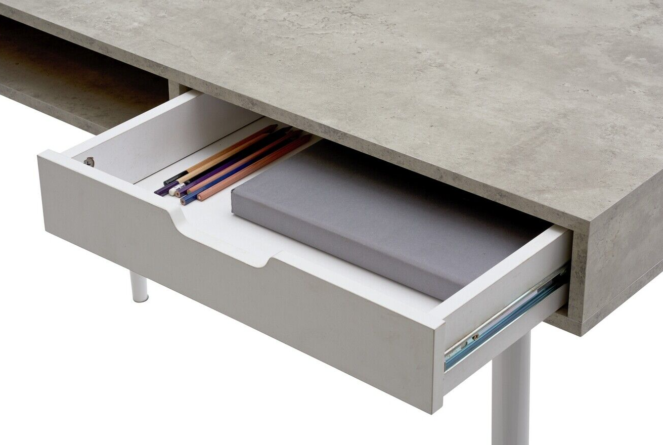 Habitat Concrete Style Office Desk - Grey ( B Grade 20878 )
