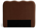 Onda Velvet Double Headboard - Rust | Soft velvet bed backboard