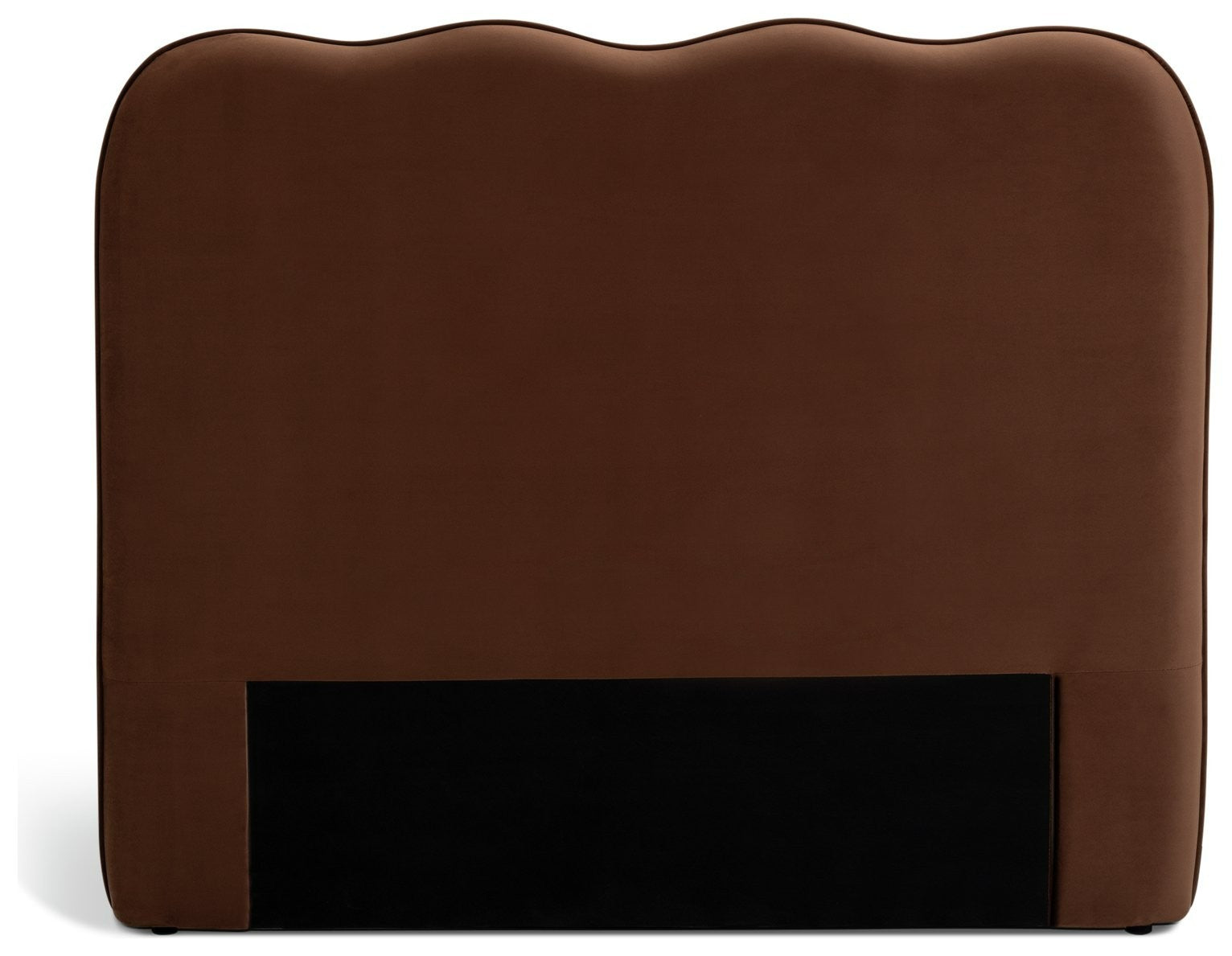 Onda Velvet Double Headboard - Rust | Soft velvet bed backboard