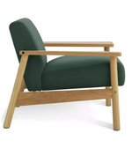 Habitat Dore Velvet Accent Chair - Dark Green ( B Grade 39206 )