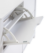 Habitat Compton 4 Shelf Shoe Storage Cabinet - White | Space Saving Entryway