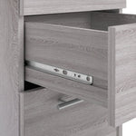 Brisbane 3 Drawer Bedside â€“ Grey Oak