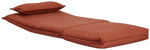 Lottie Fabric Chair Bed - Rust