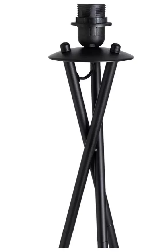 Cortillo Base Only Tripod Floor Lamp Black | Modern Standing Floor Light Home