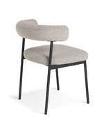 Oakie Pair of Fabric Dining Chair - Grey | Soft Upholstered Comfort