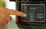 Crockpot 4.7L Hinged Lid Digital Slow Cooker - Black