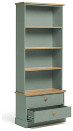 Home Winchester Bookcase - Green | Elegant Room Arrangement
