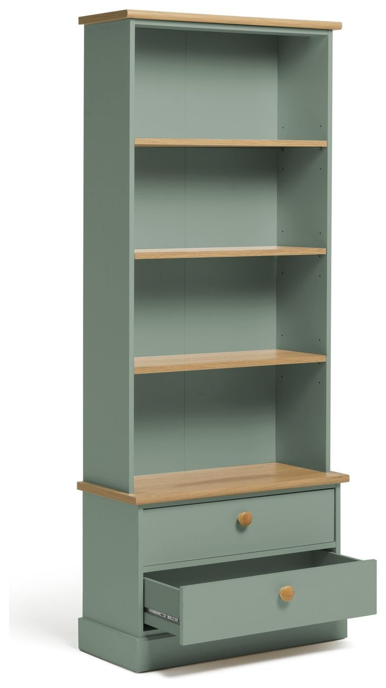 Home Winchester Bookcase - Green | Elegant Room Arrangement