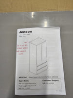 Jenson 2 Door 2 Drawer Wardrobe - Gloss Grey (B GRADE)