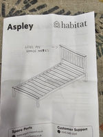 Home Aspley Single Wooden Bed Frame - Oak ( B Grade )