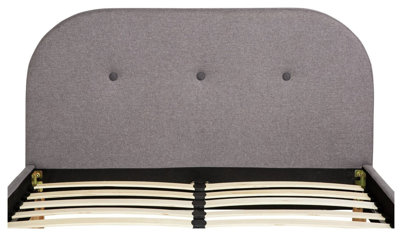 Elin Small Double Fabric Bed Frame - Light Grey | Calm Neutral Aesthetic