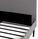 Kristopher Single Fabric Bed Frame - Grey