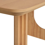 Trezy Solid Wood 6 Seater Dining Table - Oak | Exclusive Design Family Dining