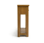 Home Kent 2 Drawer Oak Console Table - Natural | Warm Wooden Appeal