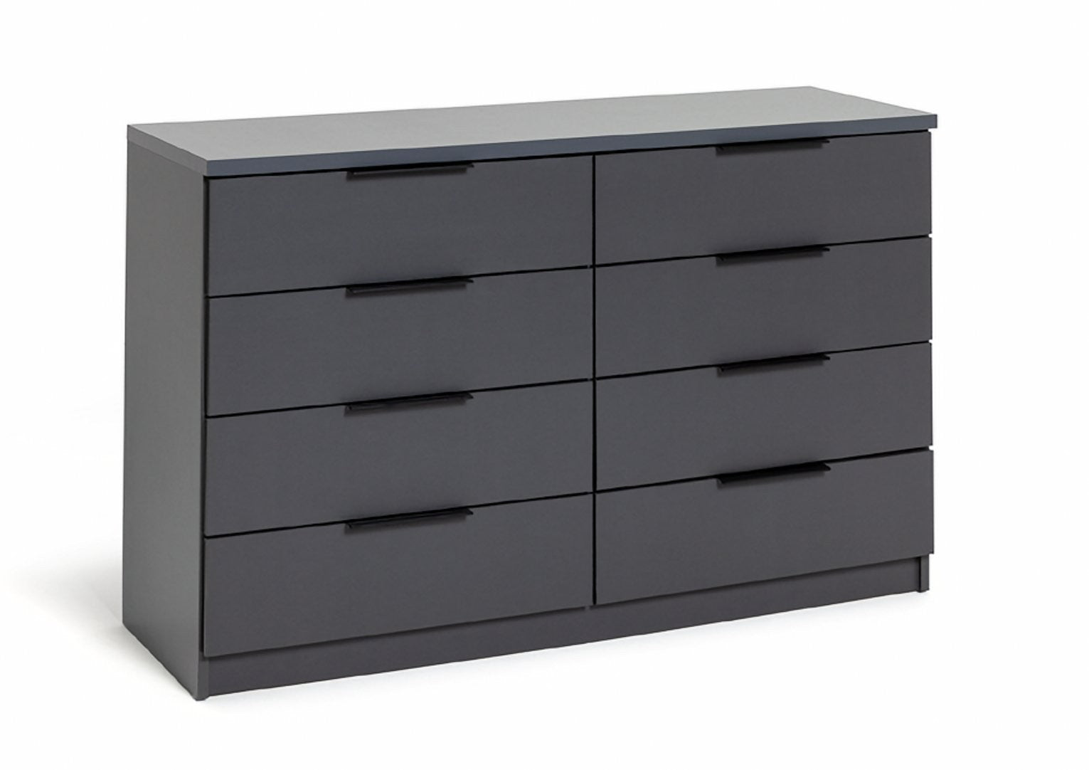 Hallingford 8 Drawer Chest - Anthracite | Modern Bedroom Storage