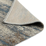 Habitat Distressed Abstract Blue Flatweave Rug - 230x160cm