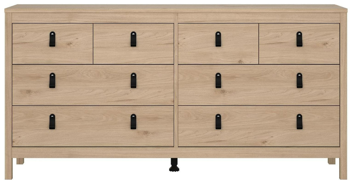 Tvilum Madrid 8 Drawer Chest - Oak (B Grade 1064)