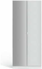 Munich 2 Door Mirror Wardrobe - White | 2 door mirror wardrobe