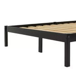 Kaycie Double Wooden Bed Frame - Black ( B Grade 38311 - 38312 )