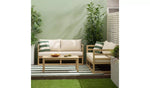 Evissa 5 Seater Wooden Garden Corner Sofa Set (B Grade)