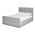 Costa Fabric Double Ottoman Bed Frame - Grey (S)