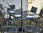 Cusco Black 6 Seat Rattan Table 6mm ( Only table )