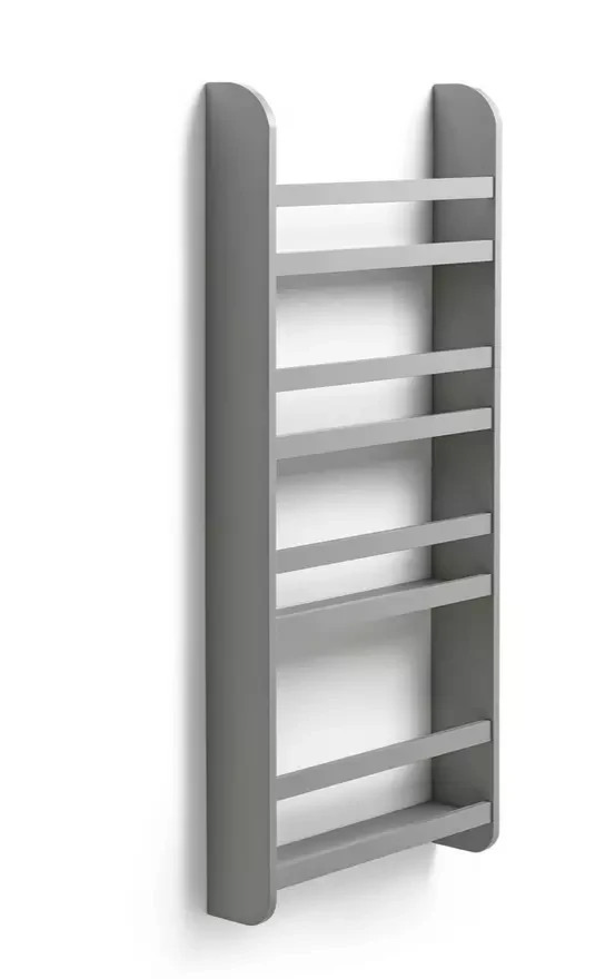 Kids Scandinavia Wall Mounted Bookcase White | Children's Bedroom Wall Shelf