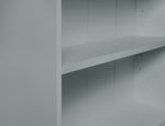 Home Maine Bookcase - Grey | Modern Tall Storage Shelf for Books Living Room