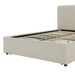 Pandora Small Double Drawer Storage Bed - Cream | Comfortable bad with drawer