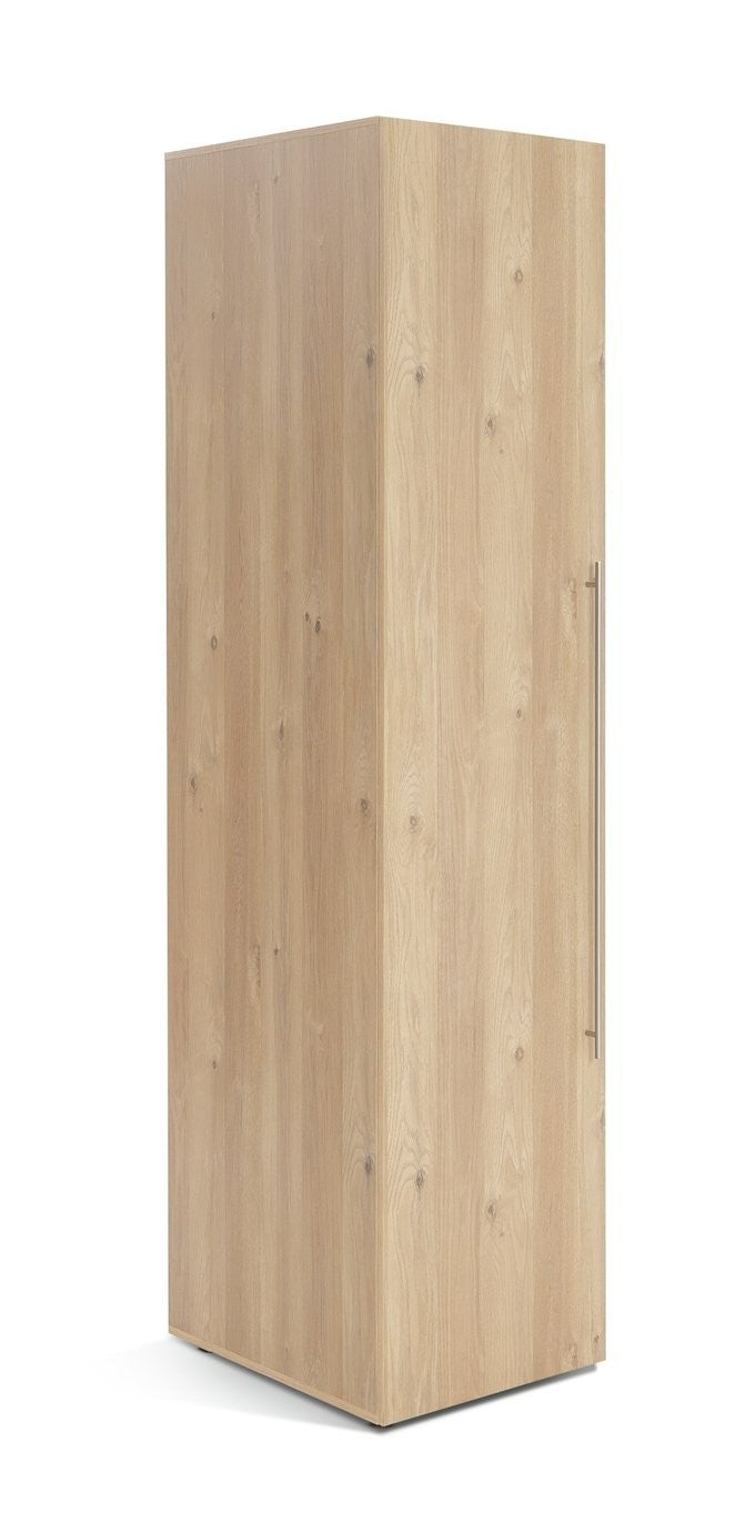 Atlas 1 Door Wardrobe - Oak | Minimalist Visual Style
