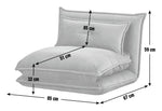 Lottie Fabric Chair Bed - Moss Green