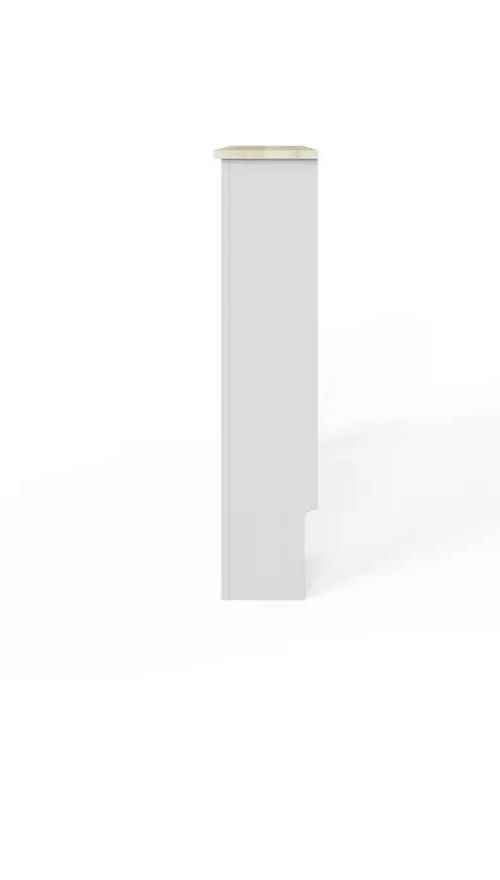 GFW Longslow Medium Radiator Cover Grey & Oak | Modern Radiator Cabinet Furnitur