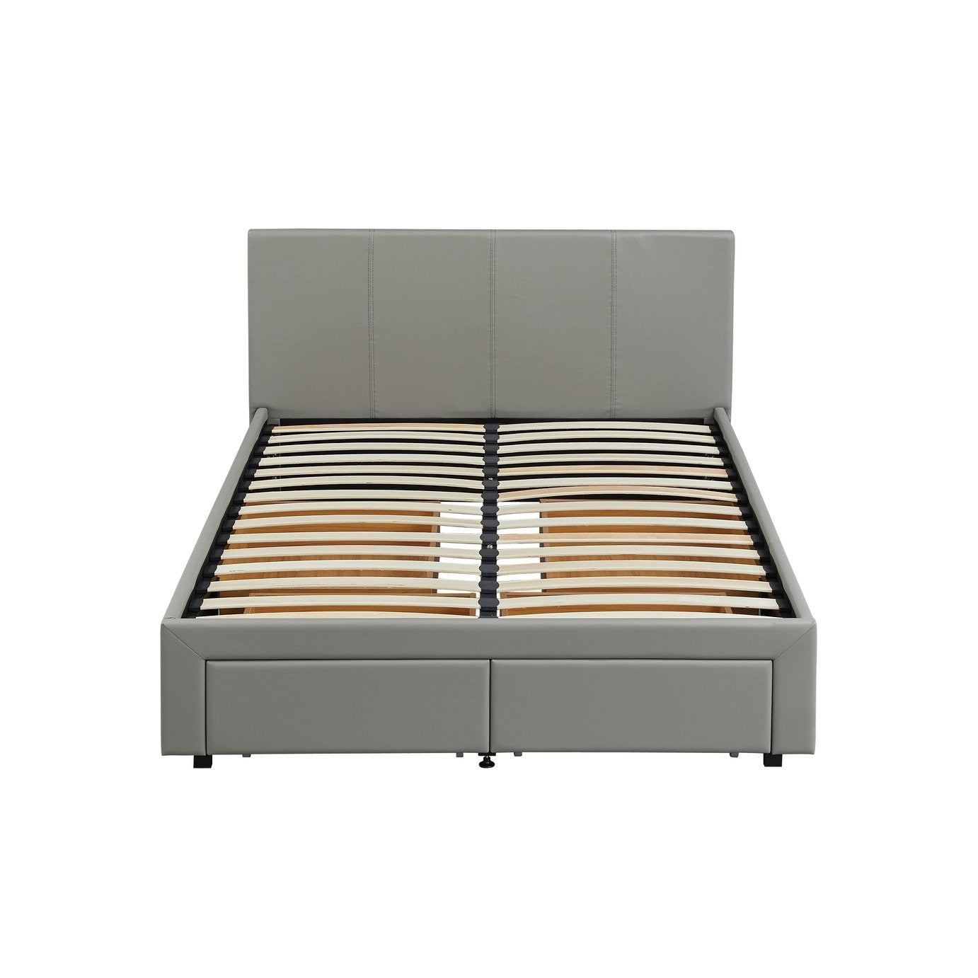 Lavendon 4 Drawer Double Bed Frame - Grey | Stylishly Practical Bed Frame