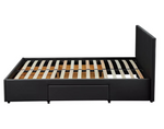 Home Lavendon 4 Drawer Kingsize Bed Frame - Black ( B Grade )