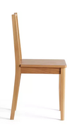 Nel Pair of Solid Wood Spindle Chairs Natural | Wooden Dining Chair Set