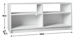 Maine Modular TV Unit - Grey | Grey TV Stand Cabinet Storage Media Unit Modern