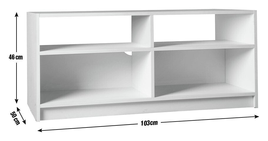 Maine Modular TV Unit - Grey | Grey TV Stand Cabinet Storage Media Unit Modern