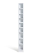 Maine Tall CD and DVD Storage unit - White