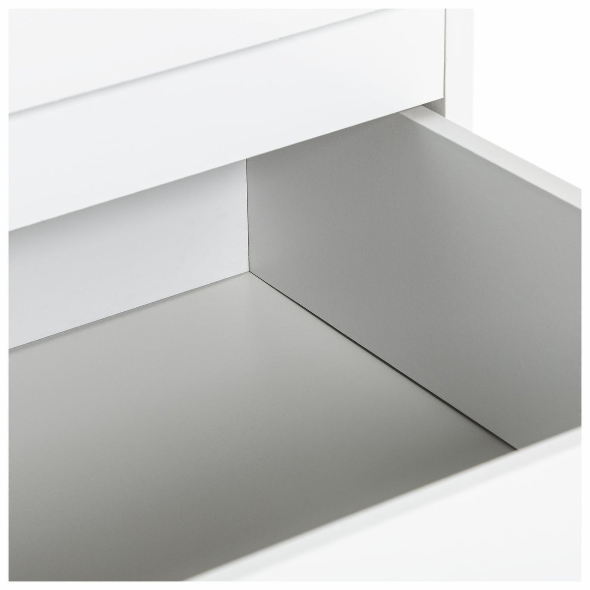 Home Jenson 5 Drawer Chest - Matte White (B GRADE 1042)