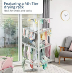 Minky Sure Dri 23m 4 Tier Heated Clothes Airer ( NO Cover )