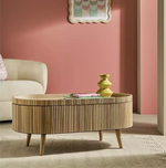 Riona Coffee Table Natural | Living Room Wooden Centre Table Furniture