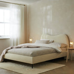 Orton Double Fabric Bed Frame - Natural | Warm Neutral Aesthetic