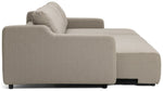 Stanley Fabric 3 Seater Sofa Bed - Natural | Sofa Bed's Smart Design