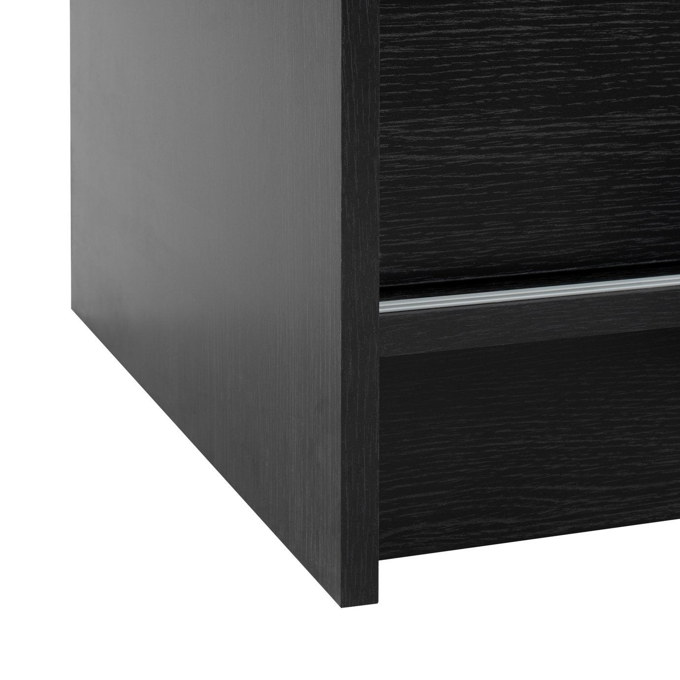 Home Malibu 1 Door Sliding Wardrobe - Black | small space wardrobe