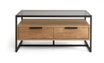 Nomad Oak Veneer Coffee Table - Natural | Stylish Lounge Centerpiece